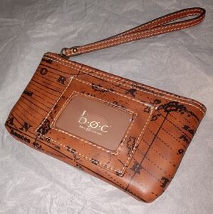 B.O.C. Brown Wristlet Clutch